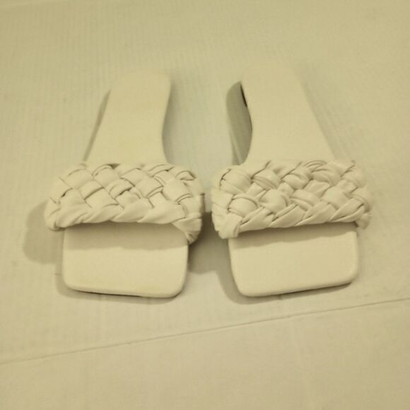 ✨NWOT white braided slides  - Picture 4 of 8